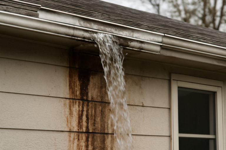 Gutter Overflow Water Removal