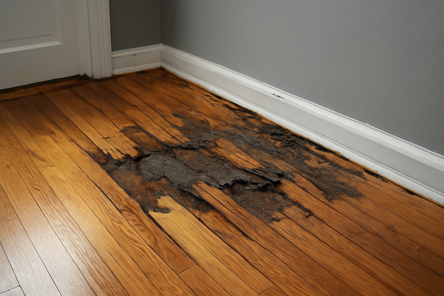 Hardwood Floor Water Damage Repair in Aurora, MO