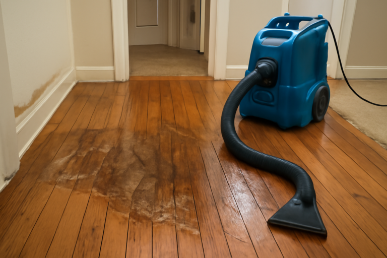 Hardwood Floor Water Extraction