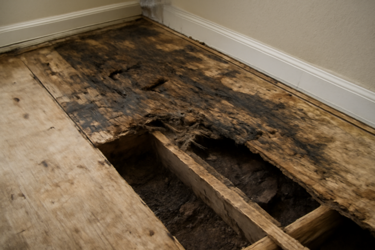 Subfloor Water Damage Repair